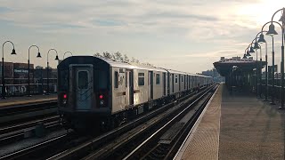 R142 Leaving 239th St Yard [upl. by Yllaw]