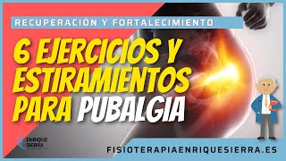 ✅ PUBALGIA 6 ejercicios y estiramientos para CURAR RÁPIDO hacer EN CASA 🏠 [upl. by Chappelka495]