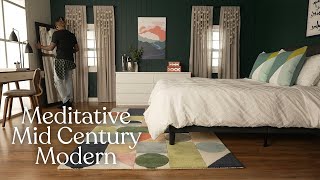 ASMRStyle MidCentury Modern Room Makeover  The Slow Build [upl. by Althee581]