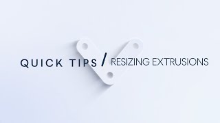 Resizing Extrusions in MachineBuilder  MachineBuilder Tips [upl. by Nylaehs]