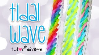 NEW Tidal Wave Rainbow Loom Bracelet Tutorial  How To [upl. by Amandy]