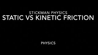 Static Vs Kinetic Friction [upl. by Aizatsana]