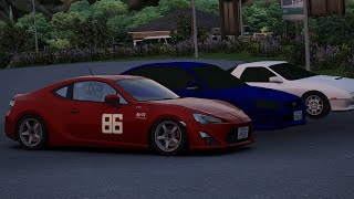 Assetto corsa ashinoko GT Hakone with GT86 MFG SS2 [upl. by Anneiv355]