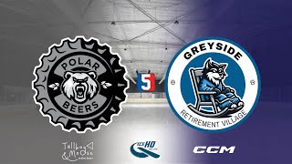 Polar Beers VS Greyside Retirement Village  Div 5  17th October  IceHQ Rec League ice hockey [upl. by Acilef960]