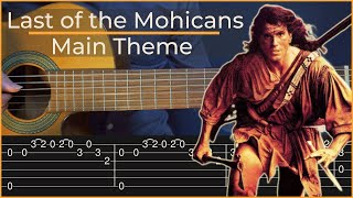 The Last of the Mohicans  Main Theme Simple Guitar Tab [upl. by Paulo]