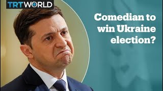 Comedian leads Ukraine presidential election [upl. by Sinoda980]