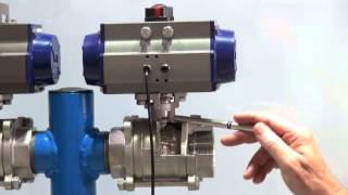 Double Acting Stainless Steel Ball Valve [upl. by Reisinger]