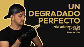 ✅¿Cómo hacer Micropigmentación de Cejas Un degradado Perfecto  técnica ABC curso de cejas Pt2 [upl. by Justinian]