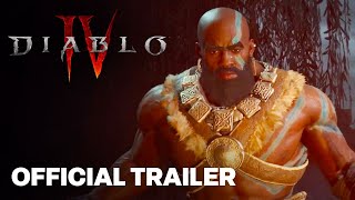 Diablo 4  Official Barbarian Gameplay Trailer [upl. by Aicilif]