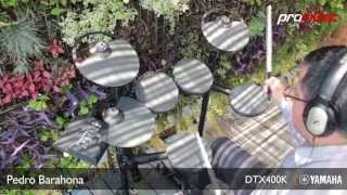 Test Bateria Electronica DTX400K Yamaha [upl. by Naasar]