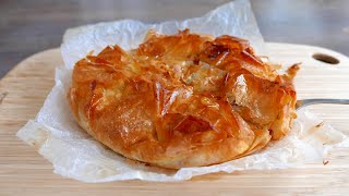 Crispy Apple Pie with Filo Pastry  French Recipe  was Kitchen  アップルパイ [upl. by Afihtan]