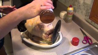 How to Rotisserie a Chicken using a Ronco Showtime [upl. by Luwana879]