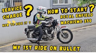 Riding REBullet Machismo 350 for the 1st time  How to start this Machine  TwinsRiderVlog [upl. by Irbmac]