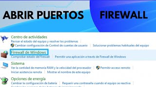 Como abrir puertos y configurar en el FIREWALL de WINDOWS 10 8 7 REVISION DE PUERTOS ABIERTOS [upl. by Patrizius650]