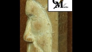 How to carve a simple wood spirit Pt1 [upl. by Ayekam]