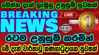 special news todayවිශේෂ පුවතක් මෙන්නsinhala newsrangiri lanka [upl. by Torrin]