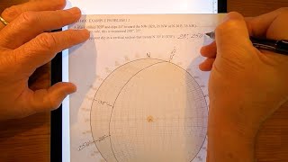 Structural Geology Stereonet Apparent Dip Example 211 [upl. by Alexa]