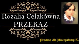 Rozalia Celakówna  przekaz 281122 [upl. by Attolrahc147]