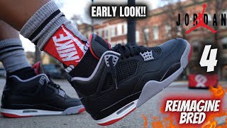 DONT BUY BEFORE WATCHING THIS JORDAN 4 REIMAGINED BRED OVERVIEW COMFORTABILITY amp SIZING TIPS [upl. by Novar]