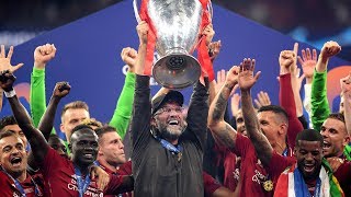 Jurgen Klopp and Liverpool players emotional as they lift Champions League trophy [upl. by Anna-Diana]