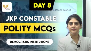 TOP 10 MCQs Lec No8 of INDIAN POLITY for JKP CONSTABLE [upl. by Aeriela]