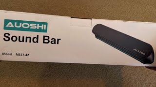 AUOSHI Sound Bar MS1742 Unboxing and What’s in the Box 📦 [upl. by Gnemgnok]