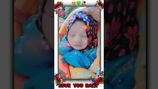 Tera Chand sa mukhra tu A baby cute shorts [upl. by Yrrum]