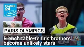 French tabletennis brothers become unlikely Olympic stars • FRANCE 24 English [upl. by Anaerdna]