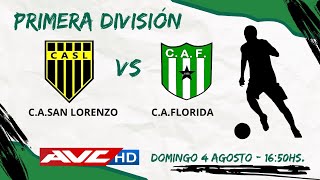 FÚTBOL LOCAL DE PRIMERA CLUB A SAN LORENZO VS CLUB A FLORIDA  AVCHD [upl. by Onavlis]