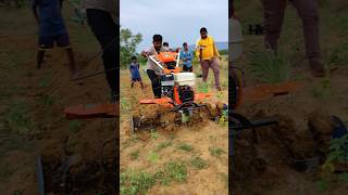 BEST POWER WEEDER ROTAVATOR WITH DITCHER youtubeshorts powertillerengine [upl. by Maziar66]