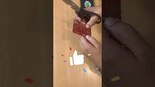 Turn Your Debit Card into a SIM Card Hack crazylifehacks fyp diy lifehacks experiment [upl. by Aivekal]