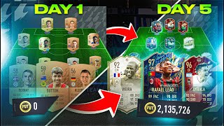 Whats the Best Team you can make in 5 Days on FIFA 22 [upl. by Adnilim110]