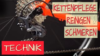 Fahrradkette reinigenpflegen und schmieren  schnell und einfach [upl. by Flanigan]