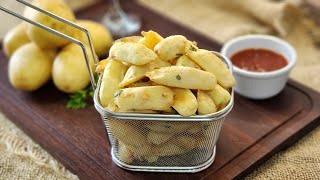 COMA O QUANTO QUISER TIRINHAS DE BATATAS NA AIR FRYER FÁCIL E INCRIVELMENTE SABOROSAS [upl. by Sobmalarah]