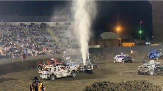 Indio County fair 2024 demolition derby main event [upl. by Rehteh]