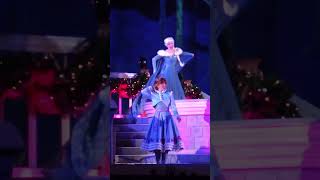 NEW Frozen Holiday Surprise at Magic Kingdom magickingdom disneychristmas frozen [upl. by Nelg889]