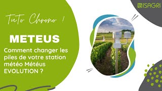 METEUS  Comment changer les piles de votre station météo Météus EVOLUTION [upl. by Alahs]