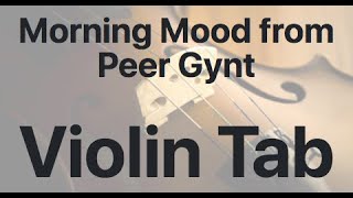 Learn Morning Mood from Peer Gynt on Violin  How to Play Tutorial [upl. by Eirrehs525]