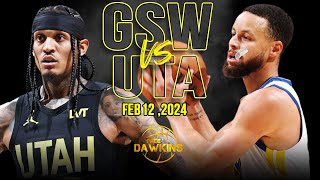 Golden State Warriors vs Utah Jazz Full Game Highlights  February 15 2024  FreeDawkins [upl. by Godfree]