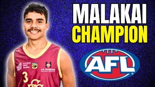 2024 AFL Draft  Malakai Champion Profile [upl. by Letty]