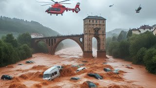 Floods in Prague Czech Republic  überschwemmung tschechien  Spindleruv mlyn povodne 2024 česko [upl. by Tudor509]