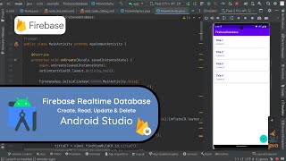 Firebase Realtime Database CRUD Tutorial Android studio java 2023 [upl. by Nnylirret]