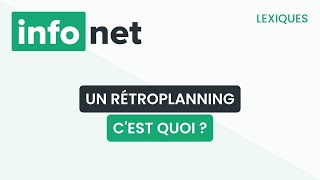 Un rétroplanning cest quoi  définition aide lexique tuto explication [upl. by Elraet]