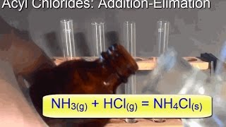 Ethanoyl Chloride Nucleophilic Addition Elimination Reactions [upl. by Tedra]