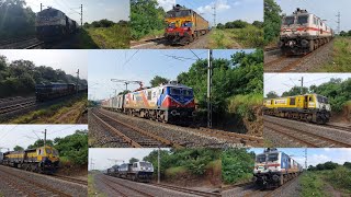 Best of September 2024 Part2 ft 32 in 1 Mega Compilation of Speeding Trains at Akurdi [upl. by Kealey411]