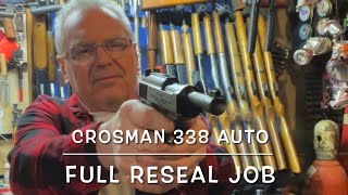 crosman 338 Auto semi auto Co2 BB pistol full reseal [upl. by Ynnavoj]