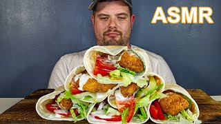 ASMR MUKBANG SPICY CRISPY CHICKEN WRAPS  DAVE KAY ASMR [upl. by Shirlie]