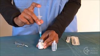 Preparing Ampicillin and Gentamicin for Injection  Newborn Care Series [upl. by Nirehtak]