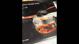 MegaChef Multipurpose Countertop Halogen Oven Air FryerRotisserieRoaster in B [upl. by Susanna917]