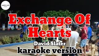 EXCHANGE OF HEARTS  David Slater  karaoke version [upl. by Terence]